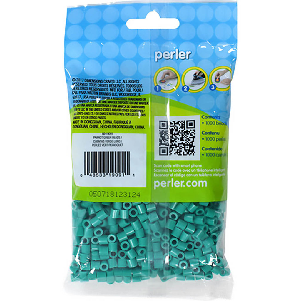 1.000 Perler Beads - Parrot Green
