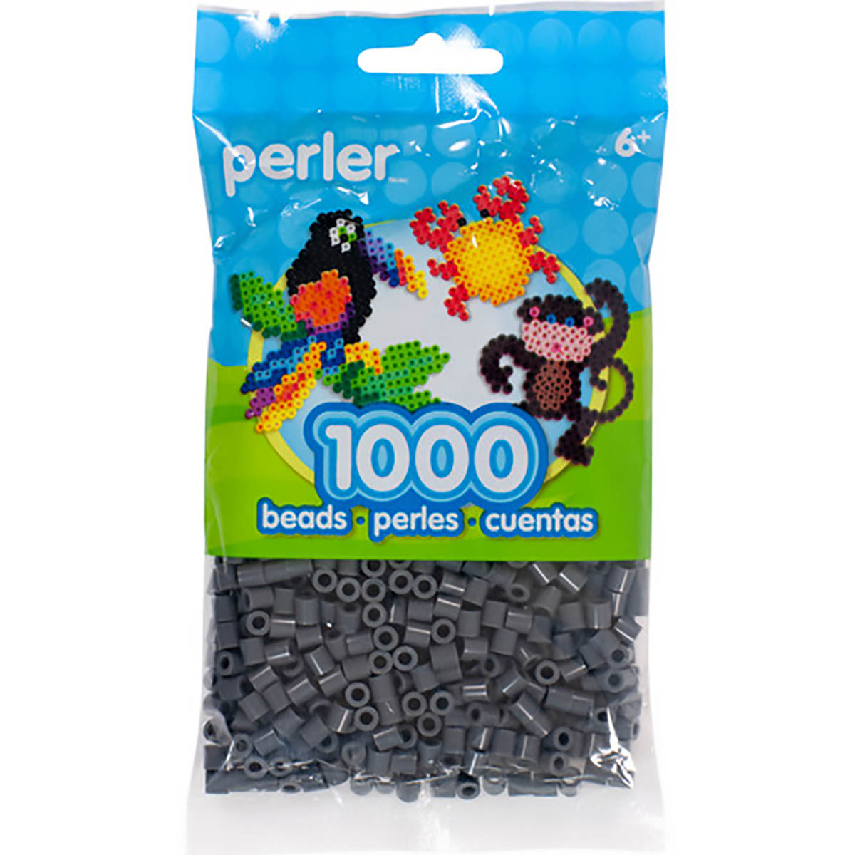 1.000 Perler Beads - Dark Grey