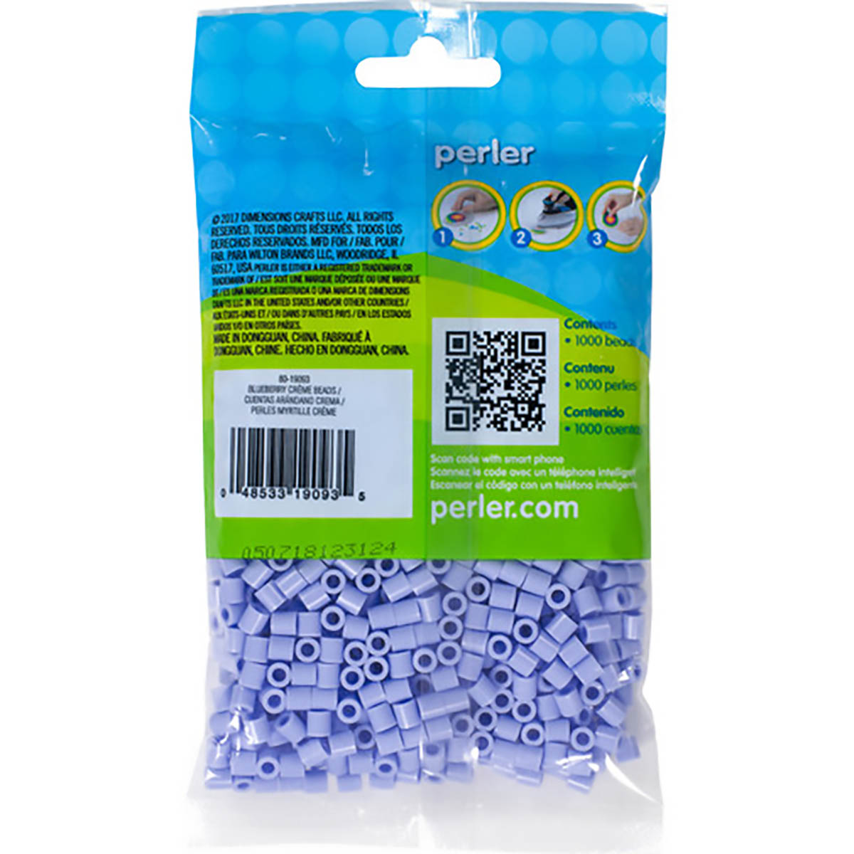 1.000 Perler Beads - Blueberry Cream